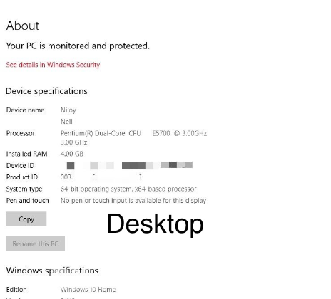 Desktop CPU
